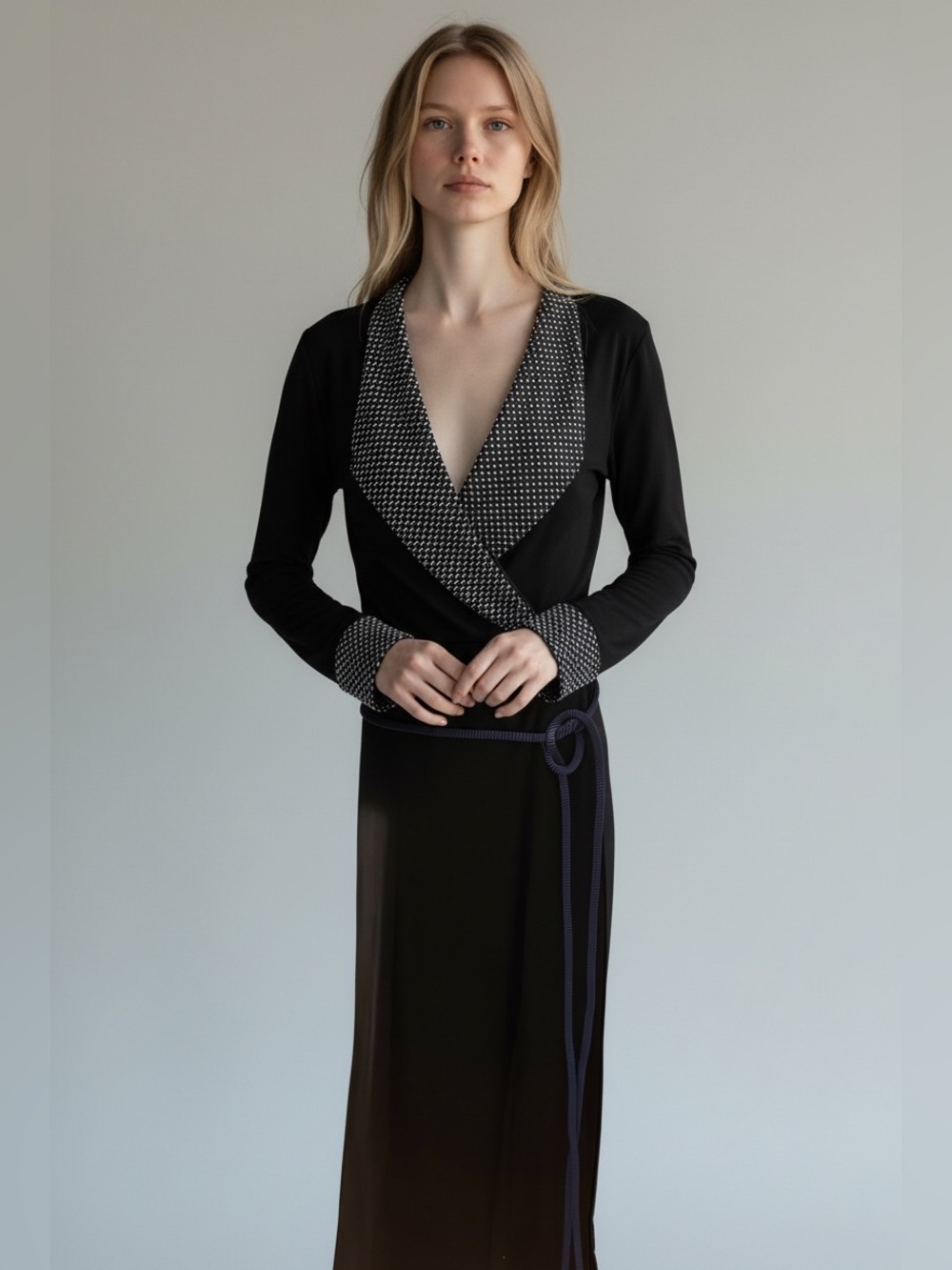 Giorgio Armani For Neiman Marcus Exclusive Edition Beaded wrap dress - Cord Tie